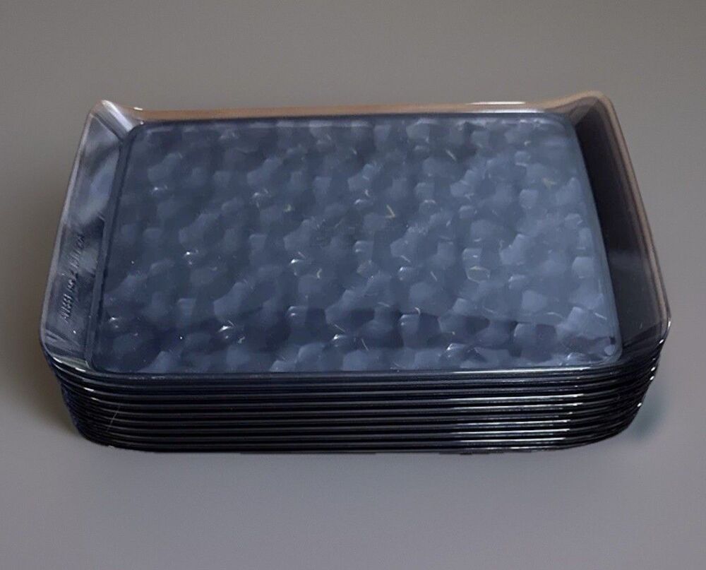 Alessi for Delta Airlines Smoke Grey Trays - Lot Of 10 - 7.5” X 10.75” Brand New - Picture 3 of 7